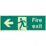 Fire Exit Single Sided Signs for Large Areas 300 X 900 mm 318162