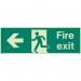 Fire Exit Single Sided Signs for Large Areas 300 X 900 mm 318162