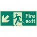 Fire Exit Single Sided Signs for Large Buildings 250 X 600 318180