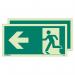 Emergency Exit Sign 150 X 300 Double Sided - Rigid 318181