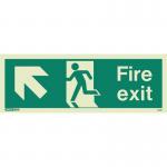 Sign-fire Exit Escape Up Left Photo Lum 200 X 450 mm Rigid 318206