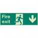Fire Exit Single Sided Signs for Large Areas 300 X 900 mm 318271
