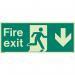 Fire Exit Single Sided Signs for Large Buildings 250 X 600 318274