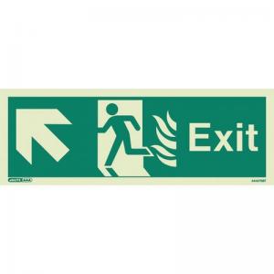 Sign Fire Exit 200 X 450 Photoluminescent Rigid 318379