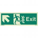 Sign Fire Exit 150 X 400 Photoluminescent Rigid 318381