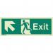 Sign-exit Escape Up Left Aaa Photo Lum 200 X 450 mm Rigid 318385