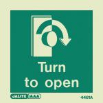 Sign-turn Clockwise to Open 100 X 100 mm Rigid 318391