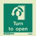 Sign-turn Anti-clockwise to Open 100 X 100 mm Rigid 318393