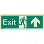 Sign-exit Escape Upfwd Aaa Photo Lum 200 X 450 mm Rigid 318401