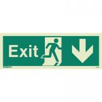 Sign-exit Escape Down Aaa Photo Lum 200 X 450 mm Rigid 318413
