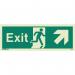 Sign-exit Escape Up Right Aaa Photo Lum 150 X 400 mm Rigid 318439