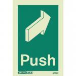 Sign-push + Arrow (vertical) 100 X 150 Rigid 318470