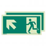 Emergency Exit Sign 200 X 400 Double Sided - Rigid 318569