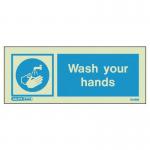 Wash Your Hands 80 X 200 Rigid Plastic 318603