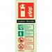 Sign-fire Extinguisher Aaa Co 2 Photo Lum 200 X 80 mm Rigid 318633