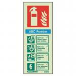 Sign-fire Extinguisher Aaa Abc Photo Lum 200 X 80 mm Rigid 318643
