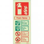 Sign-fire Extinguish. Aaa Foam Photo Lum 200 X 80 mm Rigid 318645