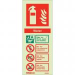 Sign-fire Extinguish. Aaa H 2 O Photo Lum 200 X 80 mm Rigid 318647