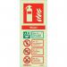 Sign-fire Extinguish. Aaa H 2 O Photo Lum 200 X 80 mm Rigid 318647