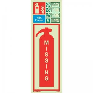 Extinguisher Missing Signs 450 X 200 Rigid 318665
