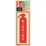 Extinguisher Missing Signs 450 X 200 Rigid 318667