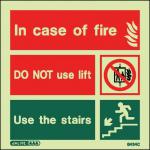Fire - No Lift Sign 150 X 150 Rigid 318675