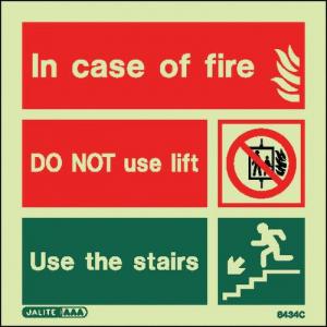 Fire - No Lift Sign 150 X 150 Rigid 318675