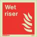 Fire Fighting Equipment Notice Rigid Plastic Wet R 150 X 150 mm 318693