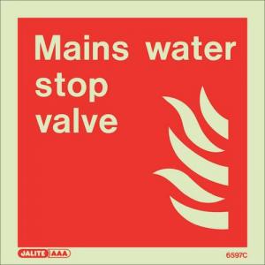Fire Fighting Equipment Notice Rigid Plastic Main 150 X 150mm 318701