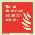 Fire Fighting Equipment Notice Rigid Plastic Main 150 X 150 mm 318703
