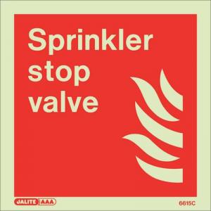 Fire Fighting Equipment Notice Rigid Plastic Spri 150 X 150mm 318711