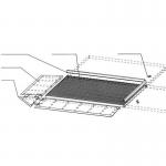 Low profile glavanised sump flooring - Connecting end piece 319409