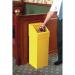 Fire retardant push flap waste bin 319581