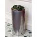 Aluminium effect litter bins 319609