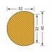 Foam impact protectors - surface - semi-circular 320035