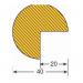 Foam impact protectors - edge - semi-circular 320051