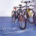 Staggered height floor / wall mounted cycle racks - zinc finish 320077