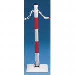 Collapsible steel post for plastic chain 320088