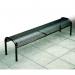 The image shows slingsby benches and outdoor seating made of metal mesh, consisting of benches and seats with product code 321164. The silver-colored mesh design adds a contemporary touch to any outdoor setting.
