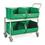 Trolley - Storage C/W Green Linbins