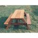 Heavy duty wooden picnic table 321842