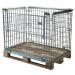 Folding and stackable mesh pallet retention units 322247