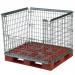 Folding and stackable mesh pallet retention units 322248