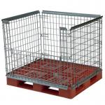 Folding and stackable mesh pallet retention units 322248