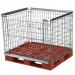 Folding and stackable mesh pallet retention units 322248