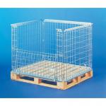 Folding and stackable mesh pallet retention units 322250