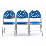 Comfort back folding chairs with upholstery - Set of 4 322286