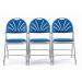 Comfort back folding chairs with upholstery - Set of 4 322286