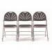 Comfort back folding chairs with upholstery - Set of 4 322288