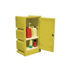 Image of Small plastic COSHH hazardous storage cabinets - 17 Litre capacity